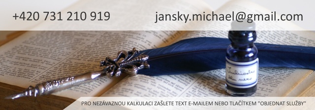 Překlady Janský Plzeň, překlady, korektury